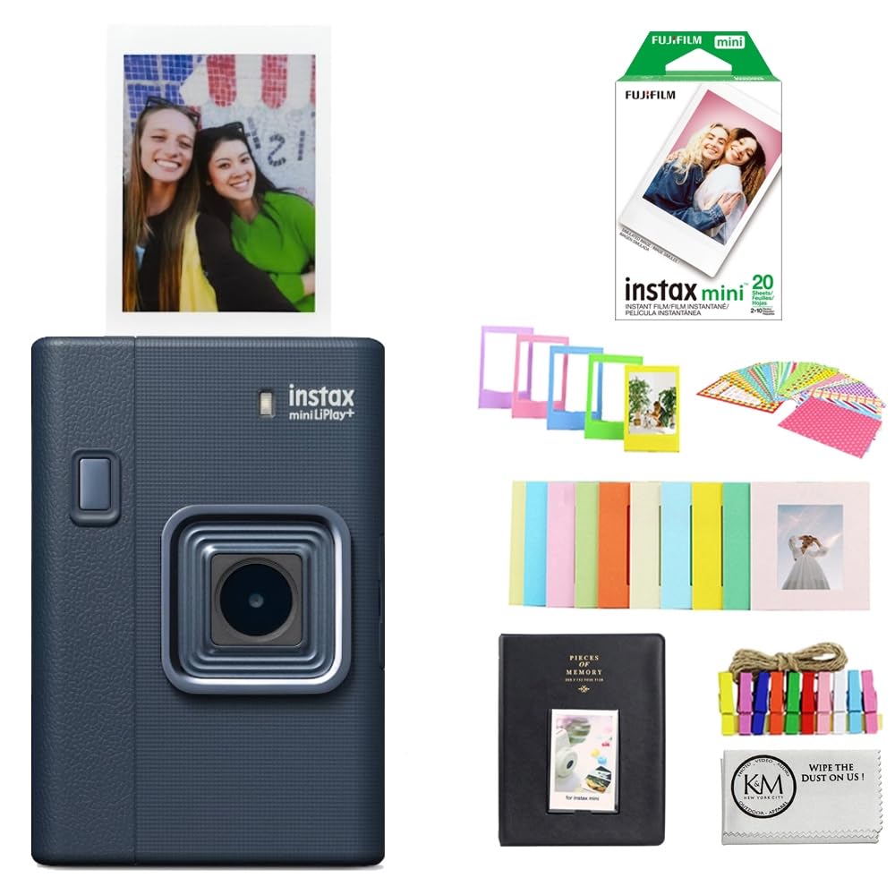 Amazon.com : FUJIFILM instax mini LiPlay+ (Midnight Blue) Hybrid